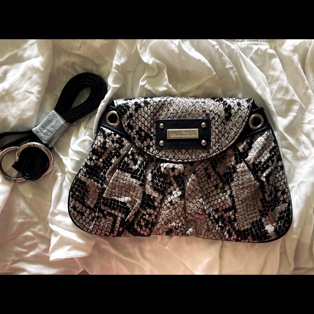 NEW Miche Faux Snakeskin clutch: hip bag Stella